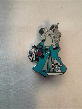Disney American Adventures Pin Set MA CT RI Pete Daisy Professor Chaser pin